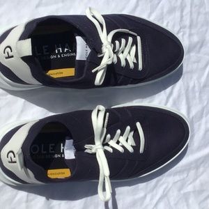 Cole Haan blue canvas shoes, size 11 1/2 medium New never worn without tag